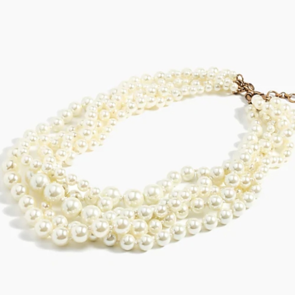 J. Crew 5 Strand Pearl Necklace